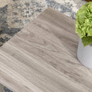 Tavolino da Caffè  100x55x45 cm con Piano Rettangolare e 4 Gambe in Truciolato Grigio