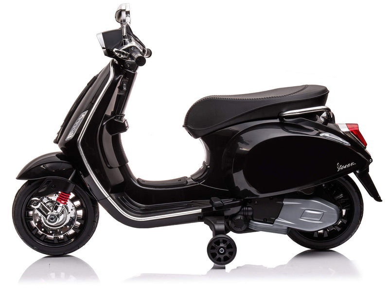 Scooter Elettrico per Bambini Licenza Ufficiale Piaggio Vespa 12V 4,5Ah Nero       