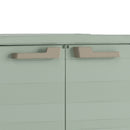 Armadio da Giardino 2 Ripiani 80x44x100 cm Keter Planet Outdoor Basso Grigio e Verde