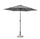 Ombrellone da Giardino con Snodo 6 Stecche Ø270x235h cm Telo in Poliestere Kalife Grigio Scuro