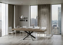 Tavolo Allungabile 180-284x90x77 cm Volantis Premium Tortora Telaio Antracite 
