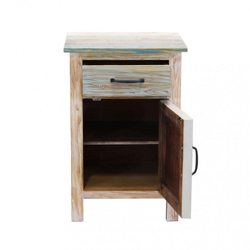 Mobile Reynold 45x40x68 h cm in Legno Multicolor