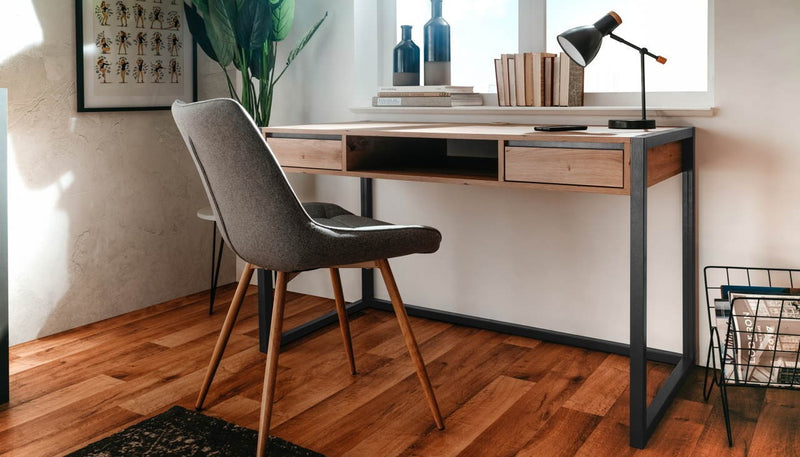 Scrivania 120x60x75 cm Denver 30 quercia antracite