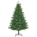 Albero di Natale Artificiale H180 cm 1443 Rami con Decori e Base in Metallo Verde
