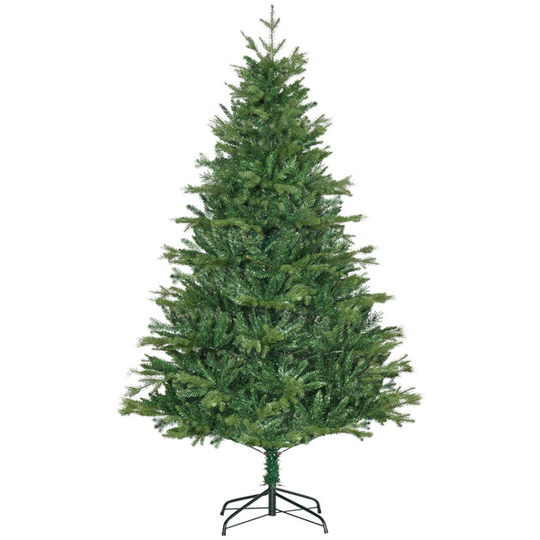 sconto Künstlicher Weihnachtsbaum H180 cm 1443 Äste mit Dekorationen und grüner Metallbasis