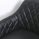 Set 2 Sgabelli Imbottiti 55,5x57,5x93 cm  Neri