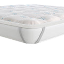 Topper Double Face Trapuntato 300 gr/mq con Elastici Ice Refrigerante Bianco Varie Misure