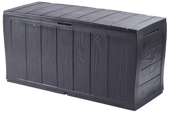 Keter Sherwood Outdoor-Truhe aus anthrazitfarbenem Harz, 117 x 58 x 45 cm online