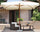 Sonnenschirm aus Holz 3X4m Vorghini De Lux Ecru