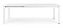 Tavolo Allungabile Konnor 160-240x100 cm Bian in Alluminio