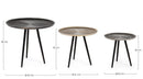 Set 3 Tavolini Rotondi Tahir