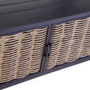 Mobile Bar Angolare da Giardino 296x176xh125 cm in Alluminio Avalon Antracite