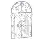 Specchio in metallo avorio cm 61x3xh103