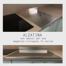Tagliere Spianatoia per Alimenti Professionale con Alzatina 60x50 AISI 304 