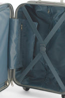 Trolley Valigia Bagaglio a Mano Rigida in ABS 4 Ruote Soriani Silver