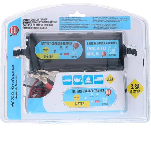 online Caricabatterie Mantenitore Batteria Auto Moto Portatile Cavetti 6V 12V All Ride