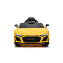 Macchina Elettrica per Bambini 12V Licenza Ufficiale Audi R8 New Spyder con Telecomando e Sedile in pelle Giallo