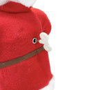 Pupazzo Babbo Natale H45 cm Carillon con Suoni e Movimento Rosso