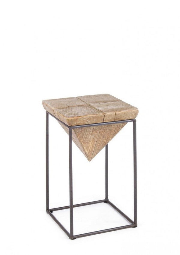 sconto Prismy H46 Hocker aus Holz