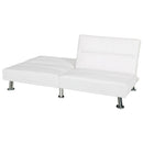 Divano Letto Prontoletto Alba Rivestimento in Similpelle Bianco