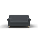 Copridivano Elasticizzato in Poliestere Leslie Grigio Scuro Varie Misure