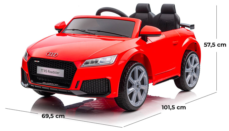 Macchina Elettrica per Bambini 12V Audi TT RS Roadster Rossa