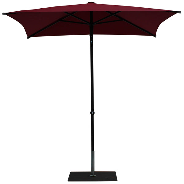 sconto Ombrellone da Giardino 2x2 m Palo Ø38 mm in Alluminio Tessuto Olefin Trend Bordeaux