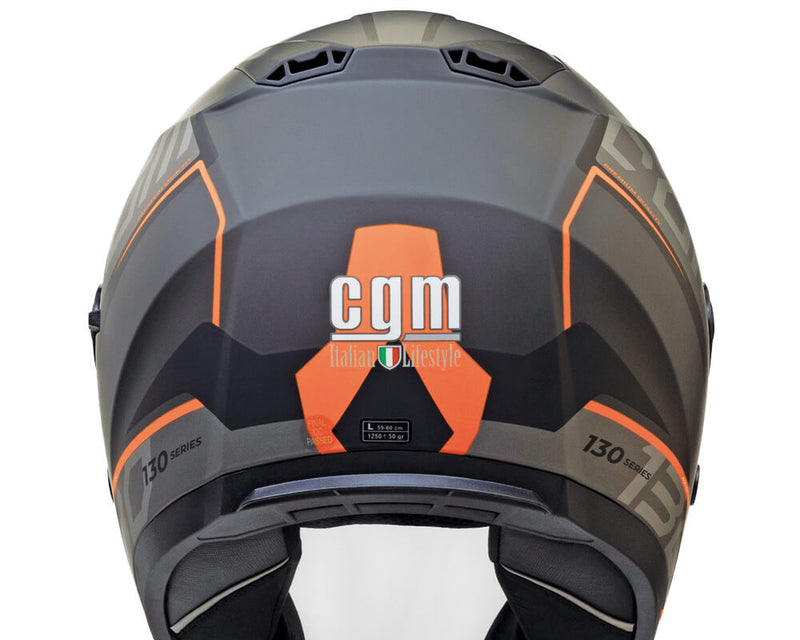 Casco Jet per Scooter Visiera Lunga CGM Apache 130S Arancione Opaco Varie Misure