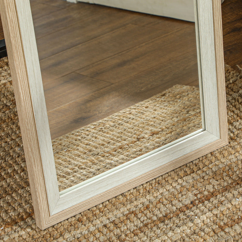 Specchio da Parete o da Terra Autoportante a Figura Intera 37x2,5x157 cm Cornice in Legno  