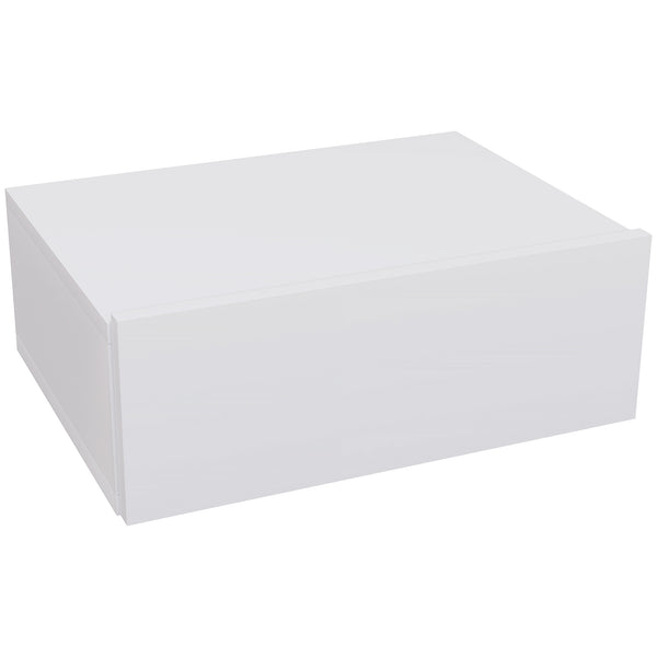 prezzo Comodino Sospeso Moderno 40x30x15 cm con Cassetto in Legno Bianco
