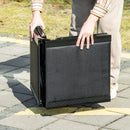 Rampa per Cani Pieghevole 158x43,5x2,5 cm in MDF e Alluminio Nero