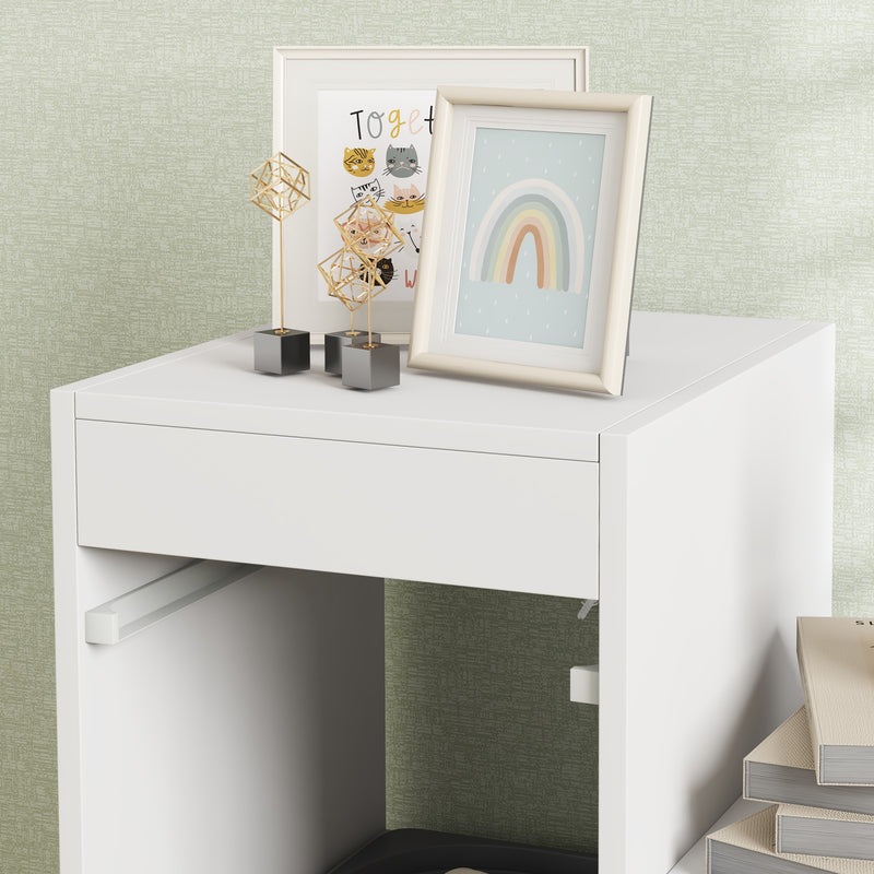 Scaffale Portagiochi per Bambini a 3 Livelli 6 Contenitori 96x38,5x90 cm Grigio 