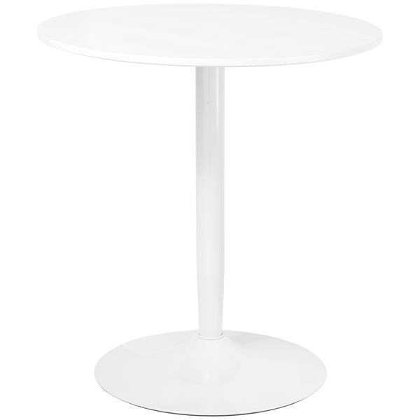Tavolino Ø70x75 cm in MDF e Acciaio Bianco prezzo