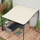 Telo Copertura per Gazebo Pergola 297x297 cm con 16 Fori di Drenaggio in Poliestere Beige   