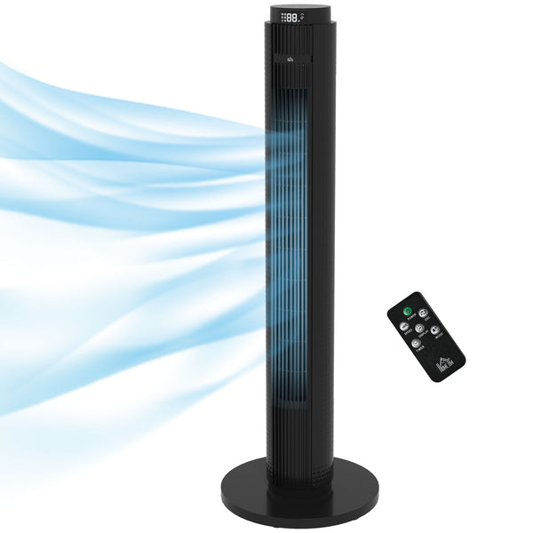 Ventilatore a Torre 45W a 4 Modalità e 3 Velocità con Timer da 12h Ø31.5x96 cm in ABS Nero prezzo