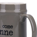 Boccale di Birra Ø8x13 cm in New Bone China VdE Tivoli 1996 Spqr grigio