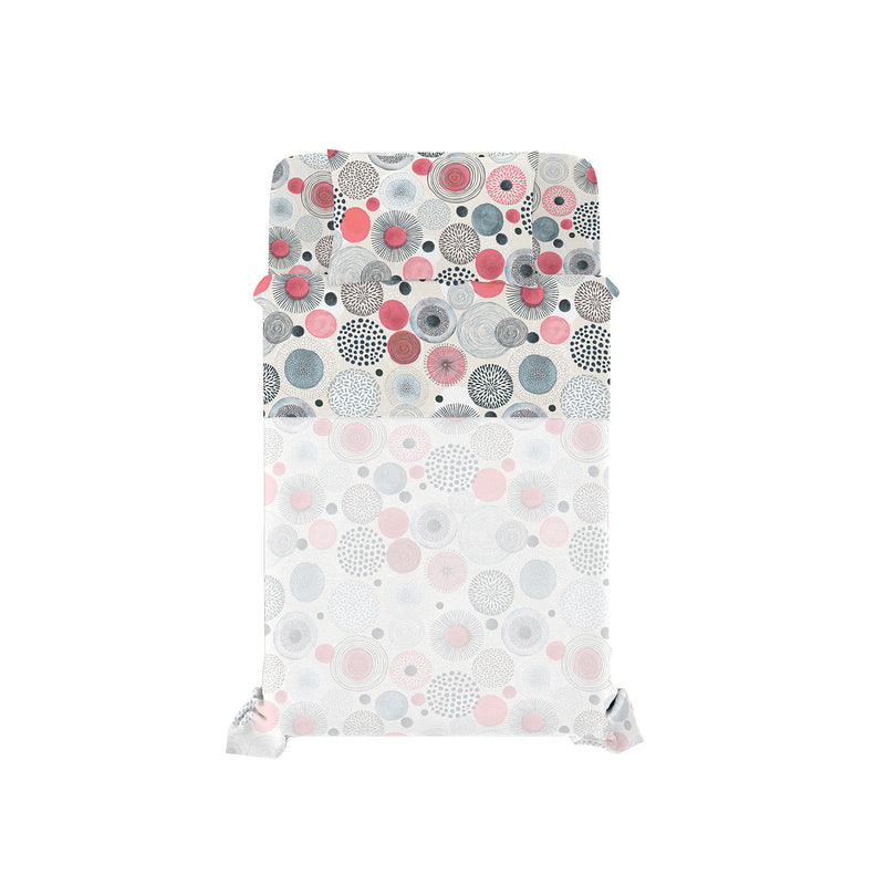 Set Lenzuola Singolo con Stampa Sopra Sotto e Federa Linea River Elba 