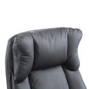 Poltrona Direzionale da Ufficio Ergonomica in Similpelle Nero 