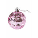 Set 8 Palle di Natale Ø6 cm in Plastica Rosa