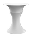 Tavolino da Giardino Componibile Ø37x47 cm in Resina Arkema Olimpo Bianco