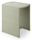 Set Tavolino e 2 Sedie da Giardino in Rattan Kraus Gattuso Grigio