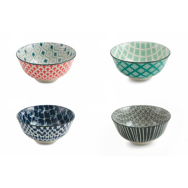 Set 4 Coppette Ø18x8,5 cm in Gres VdE Tivoli 1996 Oriental sconto