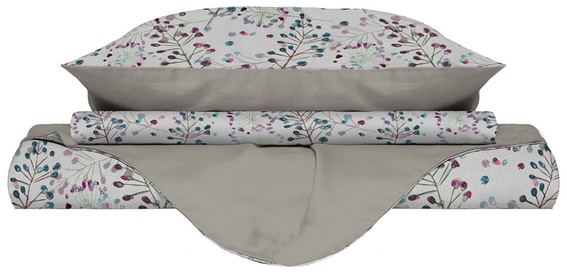 Copripiumino Double Face con Federe Stampato Flor