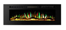Camino Elettrico da Incasso 46,5x152,4x12,1 cm Effetto Fiamma 1500W Amadeo 60 Nero