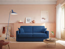 Divano Letto 3 Posti 206x92x96 cm in Tessuto Blu