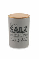 Set 3 Barattoli Sale Zucchero e Caffè 700 ml in Dolomite Coperchio in Bamboo VdE Tivoli 1996