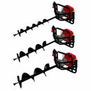 Trivella a Benzina 52cc con 3 Punte Asta Prolunga e Accessori di Sicurezza