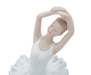 Ballerina Dicy 8x8x23 cm in Resina Bianco