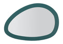 Specchio da Muro Saturno Ottanio 71x1,5x48 cm in Ferro e MDF e Specchio Verde acqua      