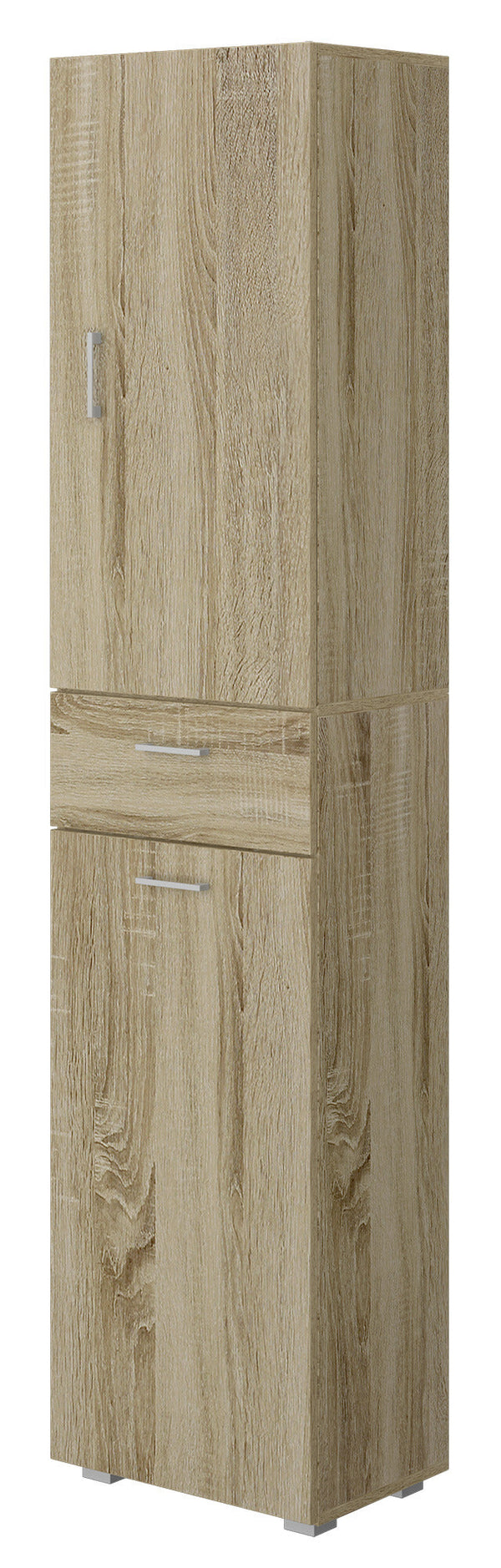 prezzo 1-türiger Kleiderschrank mit Schublade und Korb 45 x 32 x 195 cm Eiche